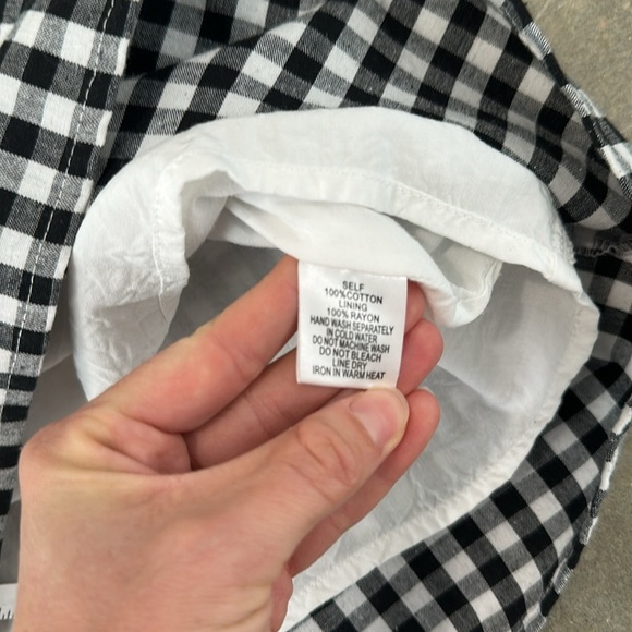 Black and White Gingham Mini Dress - Picture 11 of 12